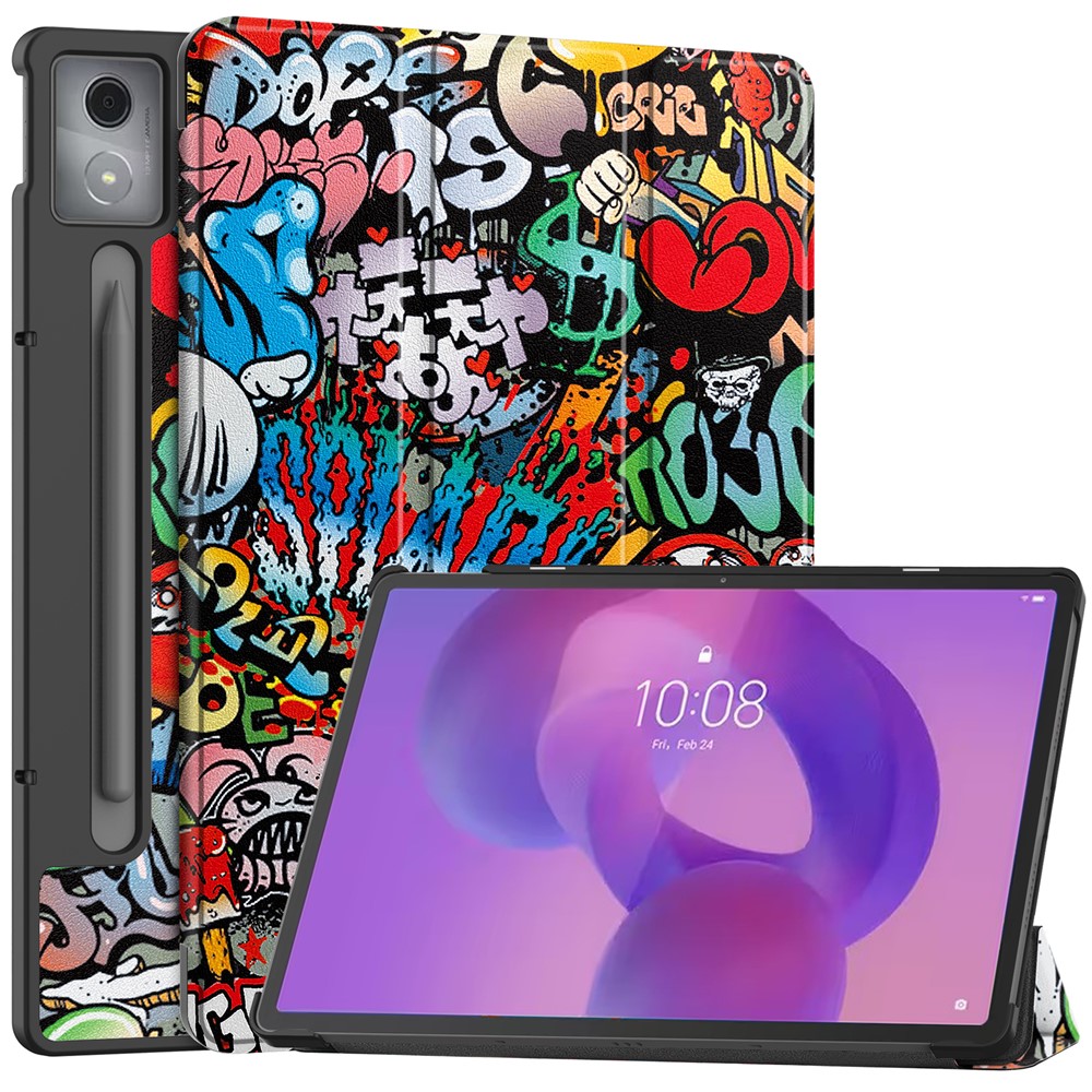  Lenovo Idea Tab Pro Fodral Tri-Fold Graffiti