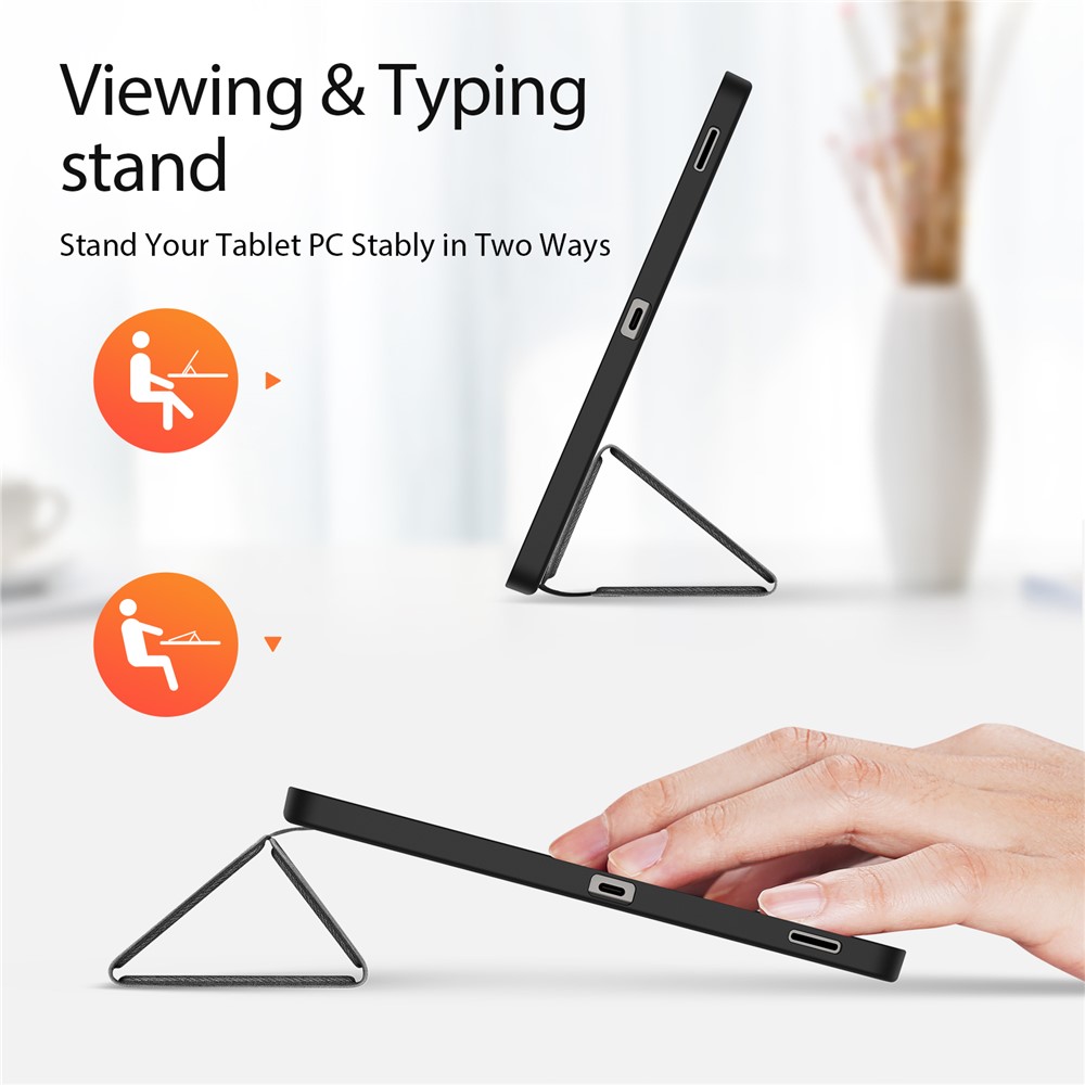 DUX DUCIS DUX DUCIS Galaxy Tab S10 FE Plus Fodral DOMO Tri-Fold Svart