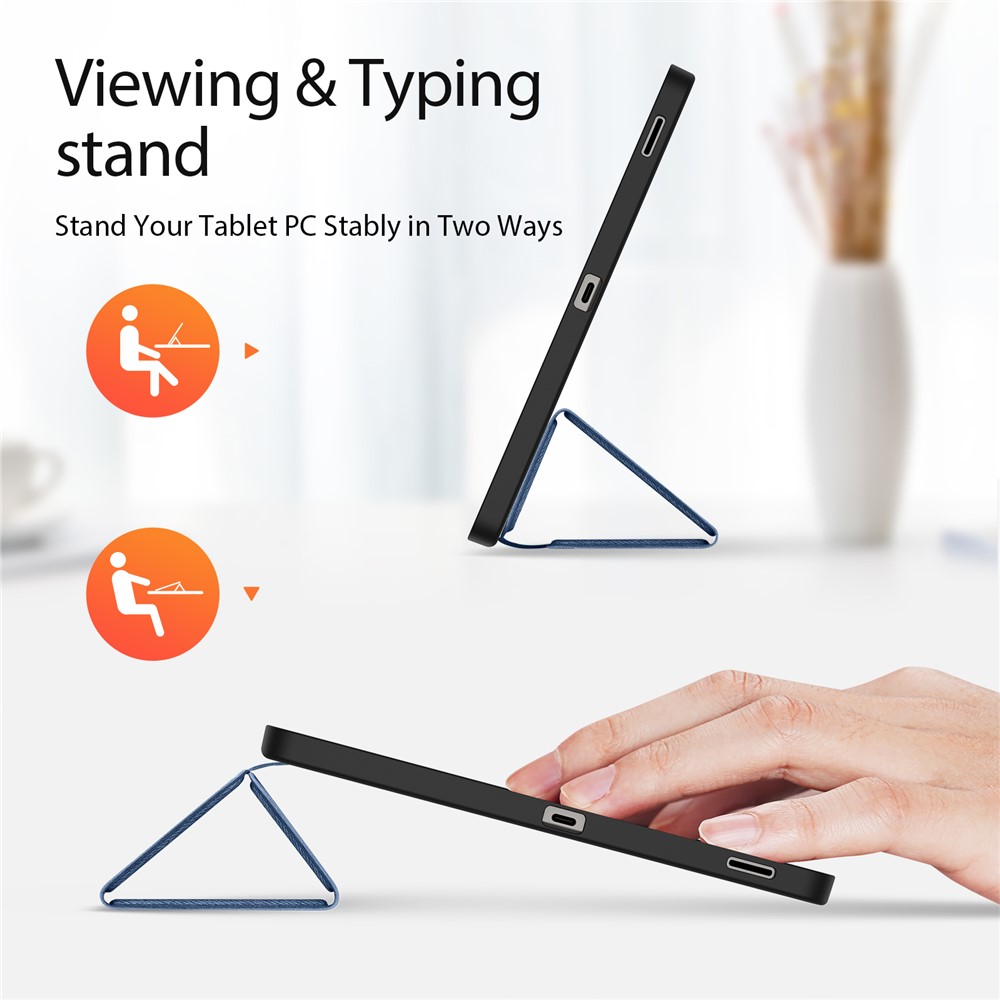 DUX DUCIS DUX DUCIS Galaxy Tab S10 FE Plus Fodral DOMO Tri-Fold Blå