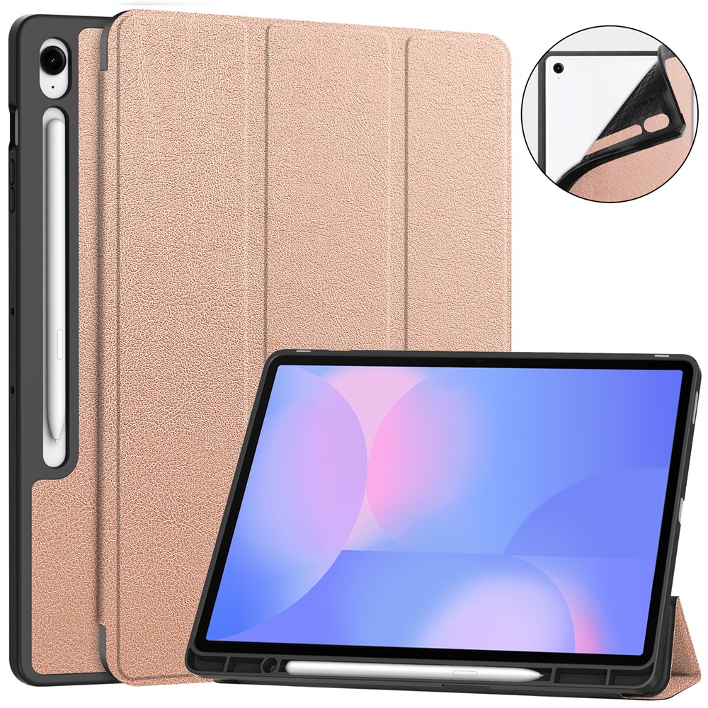  Samsung Galaxy Tab S10 FE Plus Fodral Tri-Fold Pennhållare