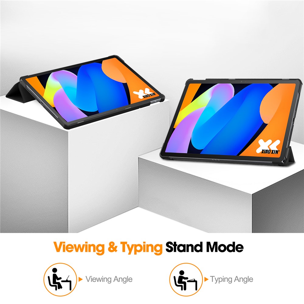  Lenovo Idea Tab Fodral Tri-Fold Läder Svart