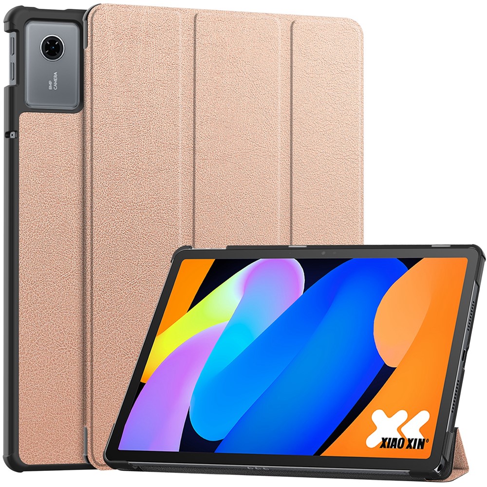  Lenovo Idea Tab Fodral Tri-Fold Läder Roséguld