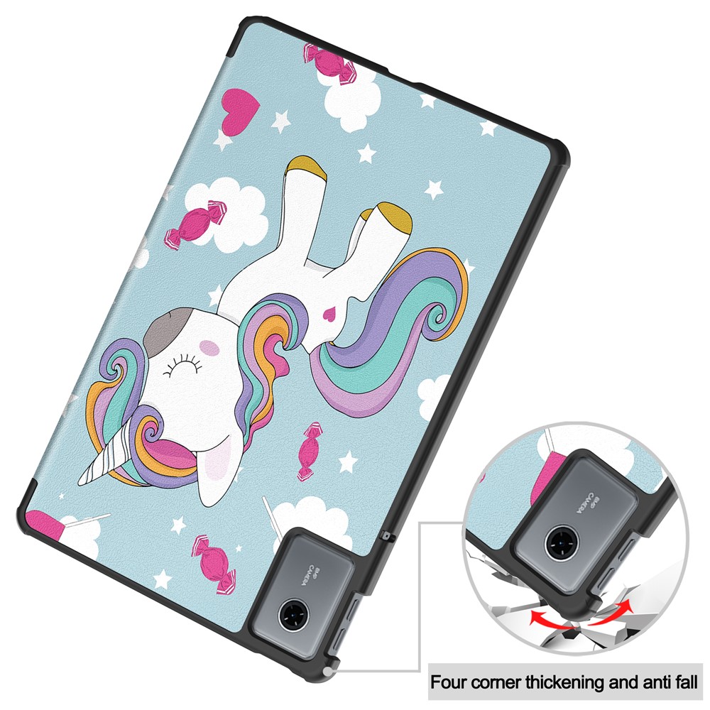  Lenovo Idea Tab Fodral Tri-Fold Enhörning