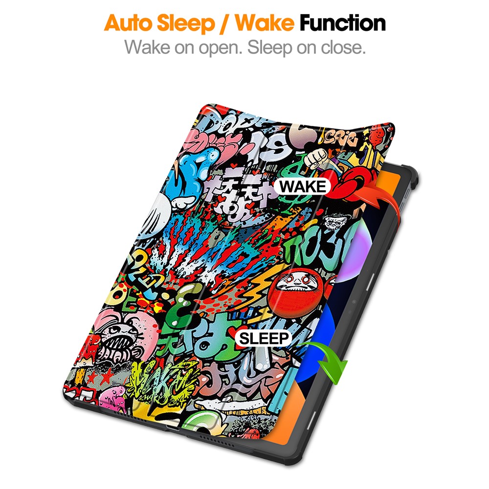  Lenovo Idea Tab Fodral Tri-Fold Graffiti
