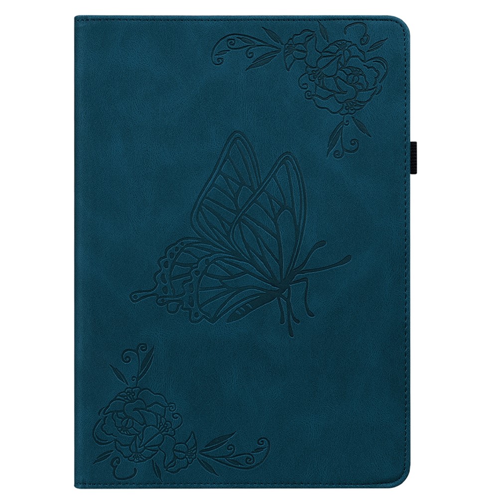  Samsung Galaxy Tab A11 / A9 Fodral Butterfly Flower Blå