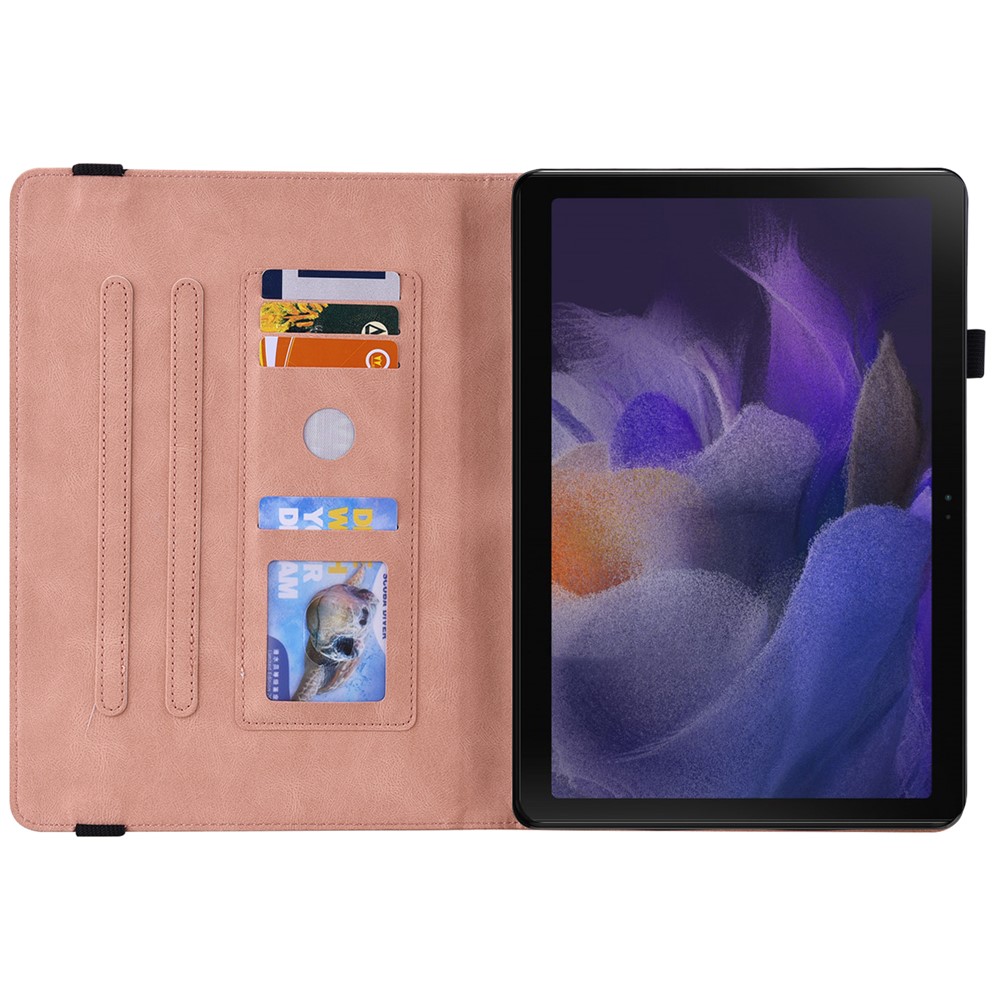  Samsung Galaxy Tab A11 Plus Fodral Butterfly Flower Rosa
