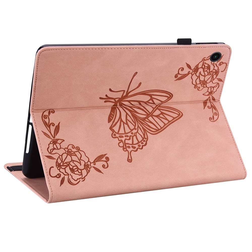  Samsung Galaxy Tab A11 Plus Fodral Butterfly Flower Rosa