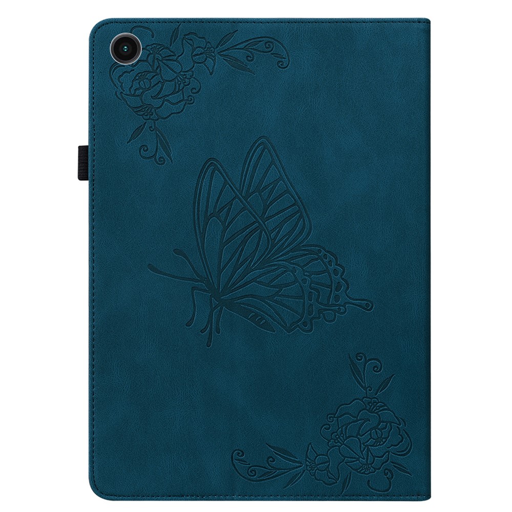  Samsung Galaxy Tab A11 Plus Fodral Butterfly Flower Blå