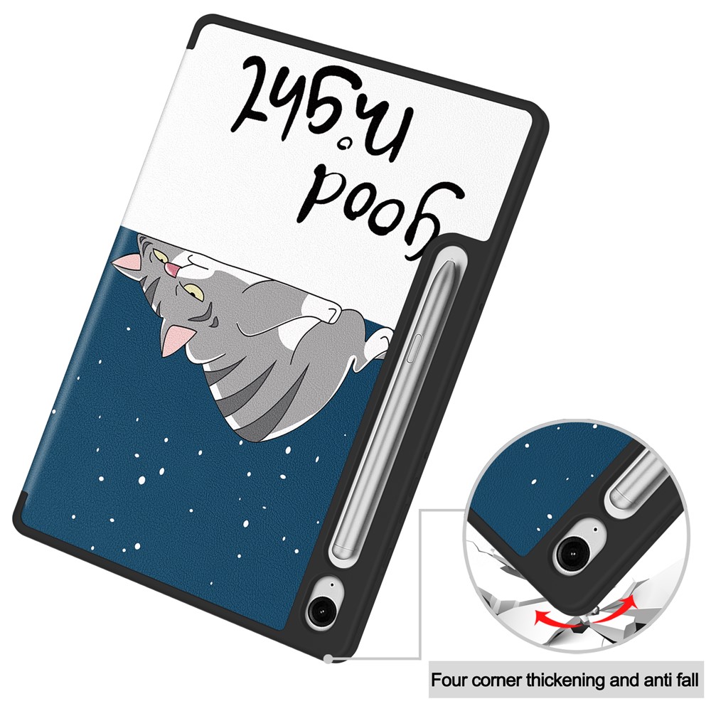  Samsung Galaxy Tab S10 Lite Fodral Tri-Fold Katt