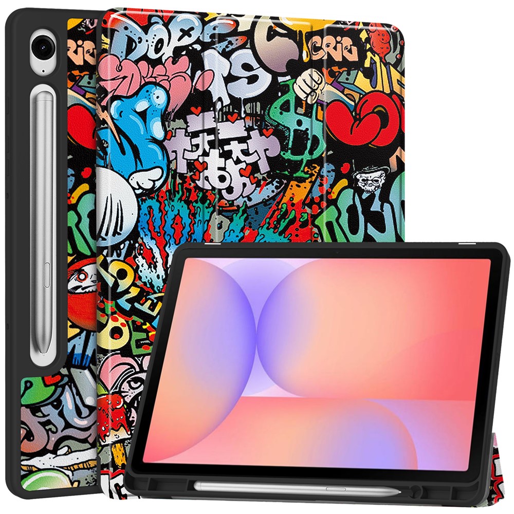  Samsung Galaxy Tab S10 Lite Fodral Tri-Fold Graffiti