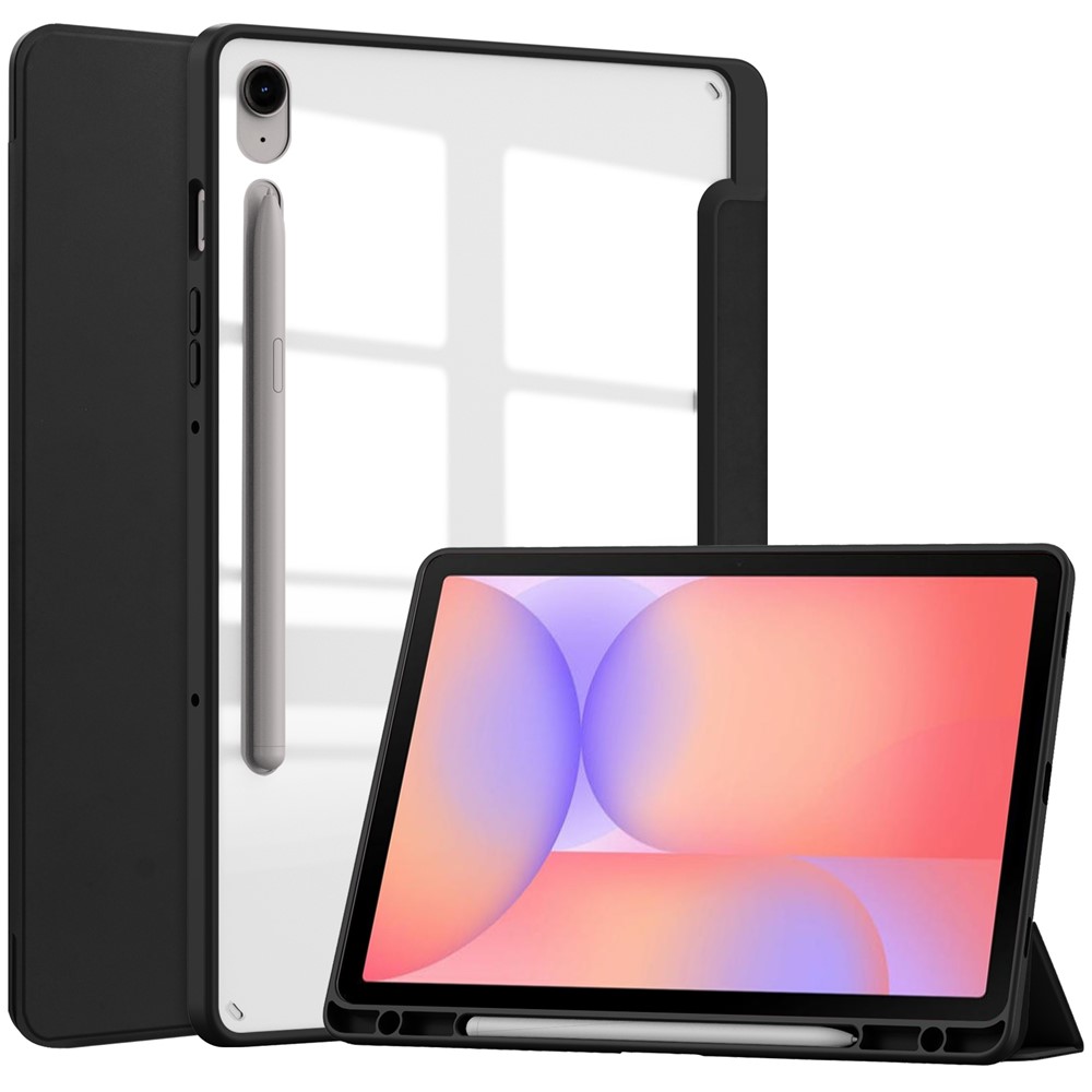  Samsung Galaxy Tab S10 Lite Fodral Tri-Fold Hybrid Svart