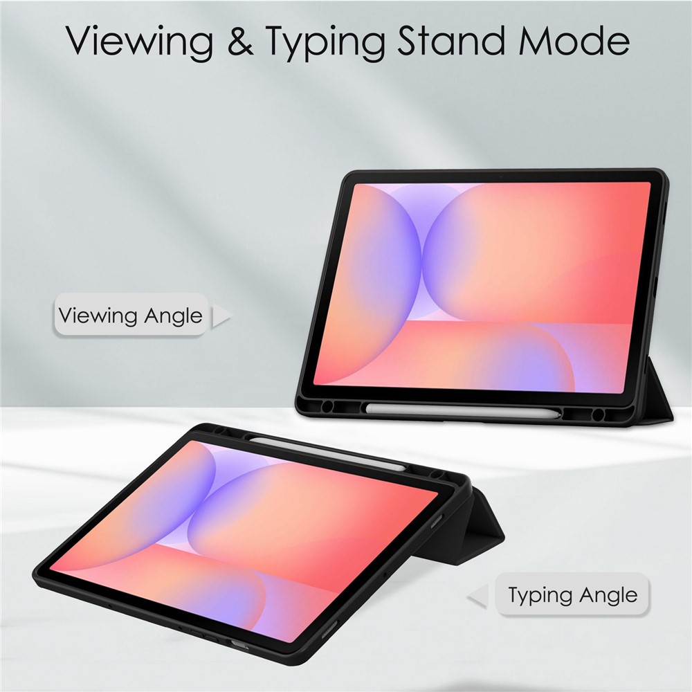  Samsung Galaxy Tab S10 Lite Fodral Tri-Fold Hybrid Svart