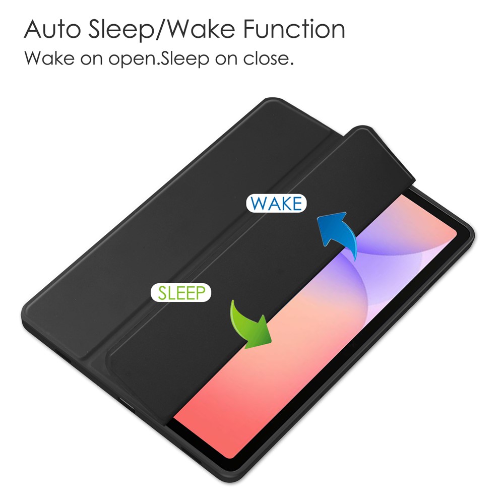  Samsung Galaxy Tab S10 Lite Fodral Tri-Fold Hybrid Svart