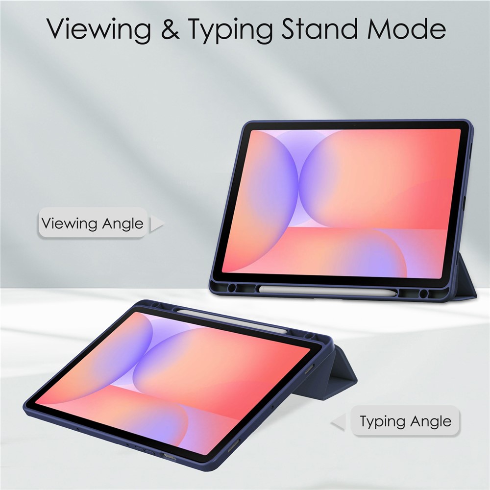  Samsung Galaxy Tab S10 Lite Fodral Tri-Fold Hybrid Mörk Blå