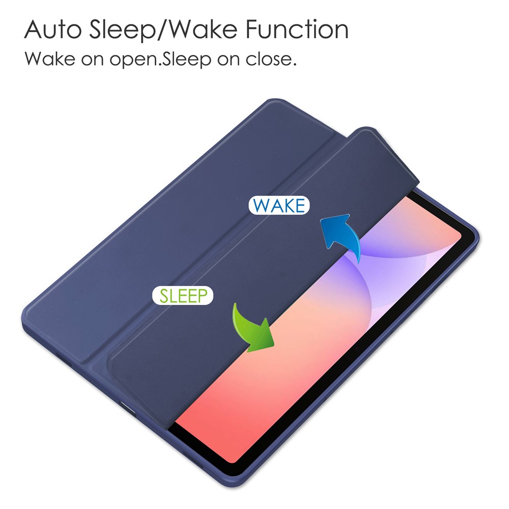  Samsung Galaxy Tab S10 Lite Fodral Tri-Fold Hybrid Mörk Blå