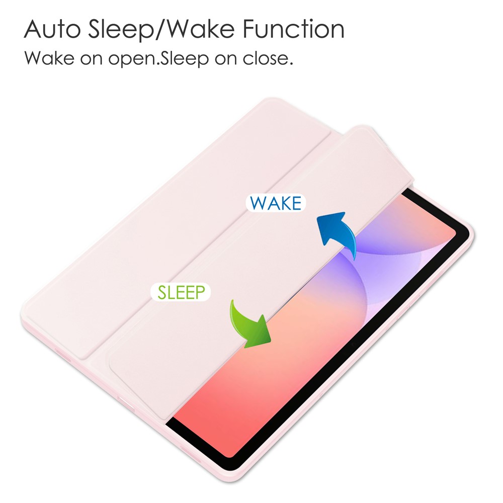  Samsung Galaxy Tab S10 Lite Fodral Tri-Fold Hybrid Rosa