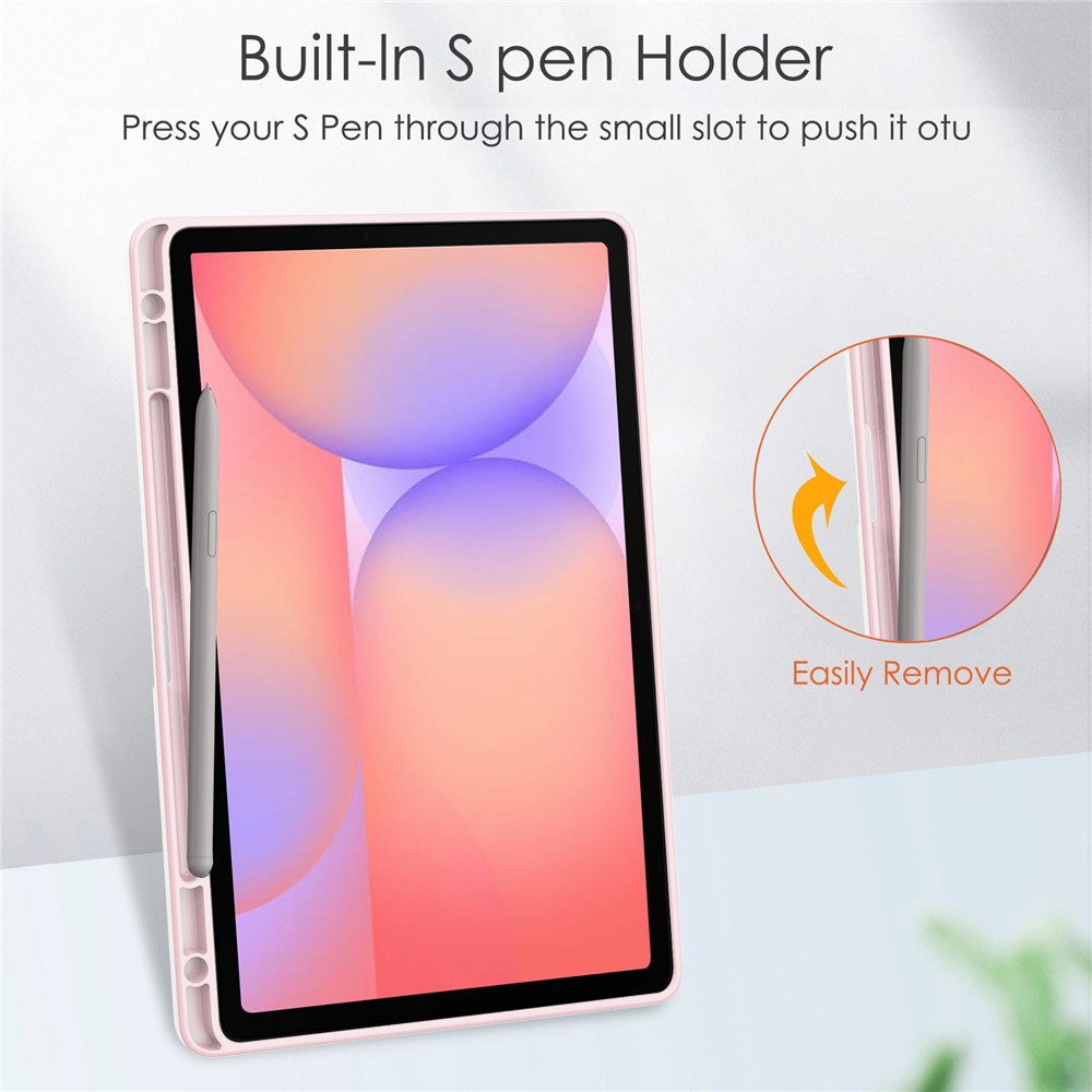  Samsung Galaxy Tab S10 Lite Fodral Tri-Fold Hybrid Rosa
