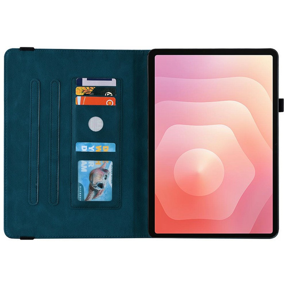  Samsung Galaxy Tab S11 Fodral Butterfly Flower Blå