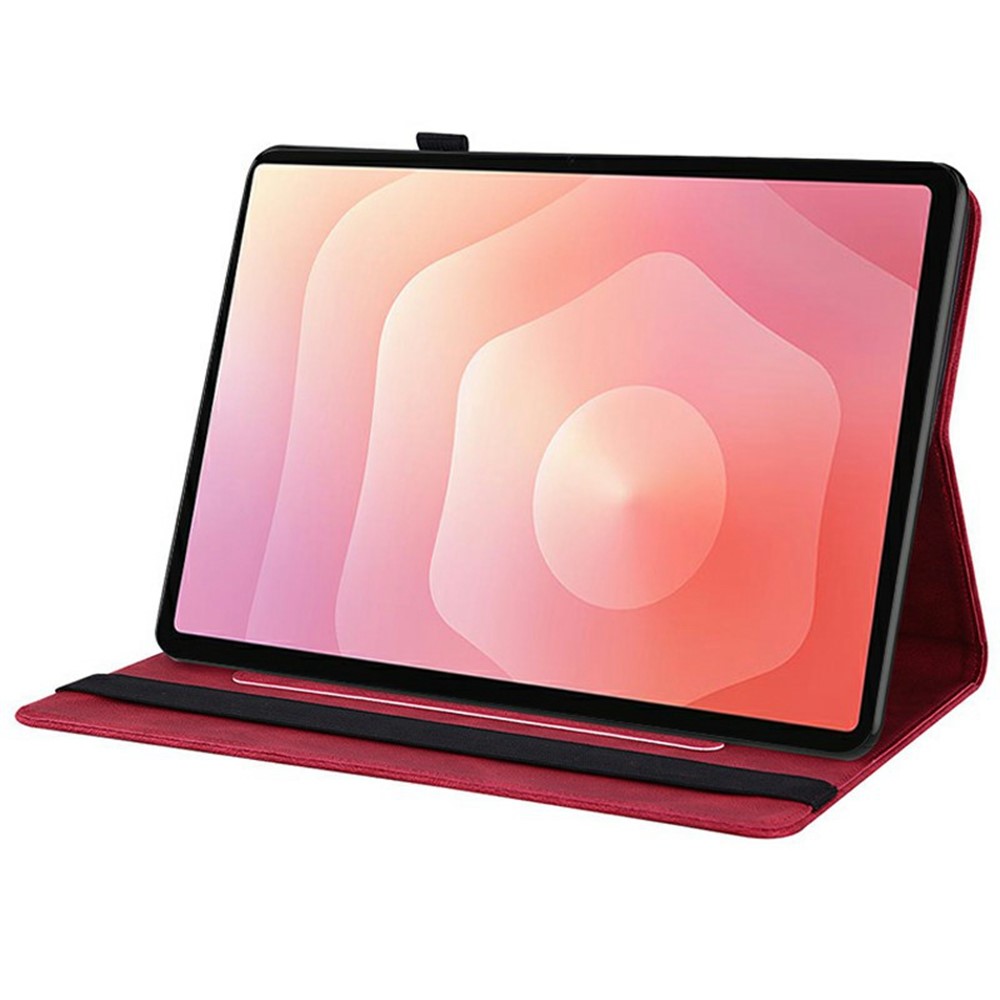 Samsung Galaxy Tab S11 Fodral Butterfly Flower Röd