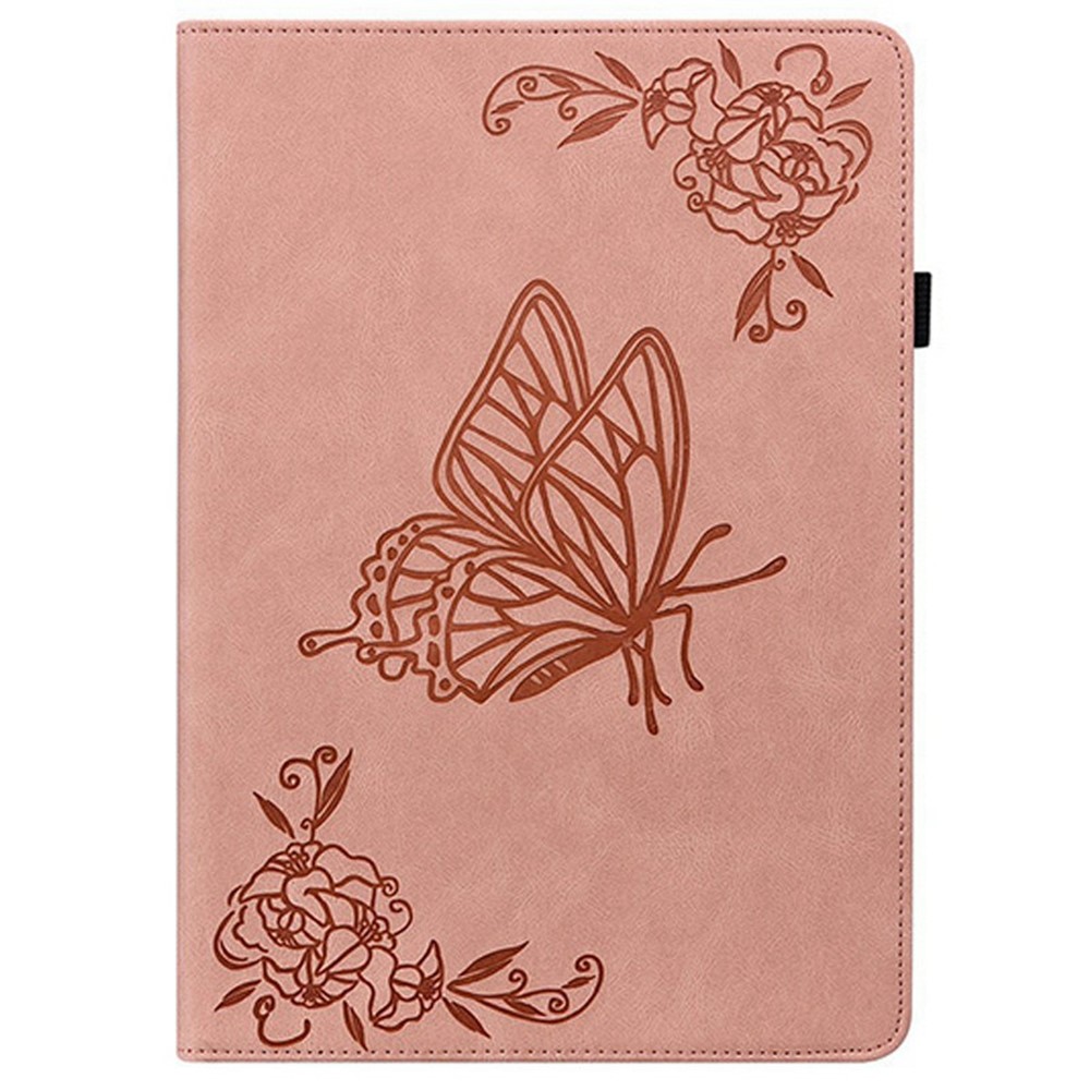  Samsung Galaxy Tab S11 Fodral Butterfly Flower Rosa