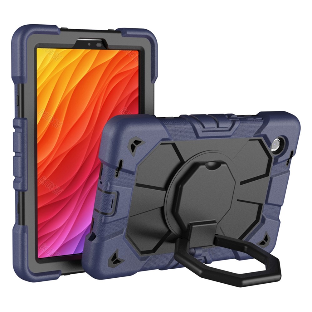  Galaxy Tab A11 Skal Kickstand Shockproof Mörk Blå / Svart