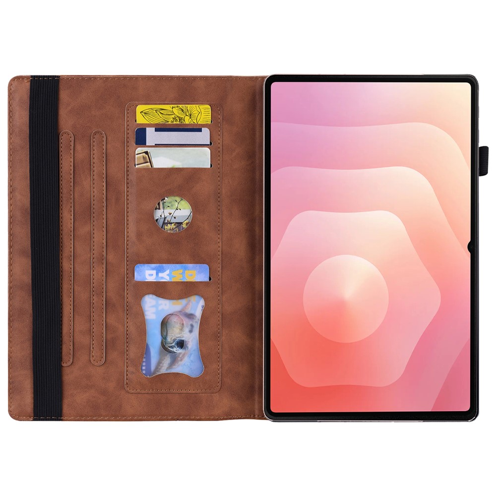  Samsung Galaxy Tab S11 Ultra Fodral Med Frontficka Brun