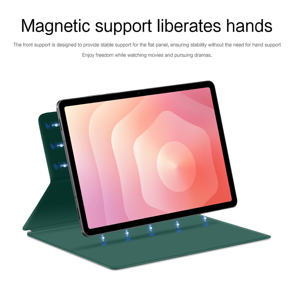  Samsung Galaxy Tab S11 Fodral Magnetiskt Grön