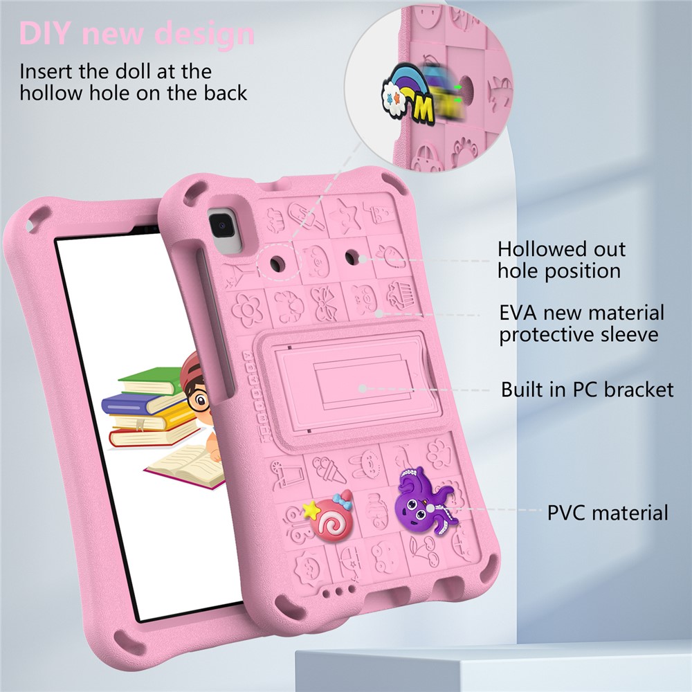  Galaxy Tab A11 / A9 / A7 Lite / A 8.0 Skal EVA Kickstand Rosa