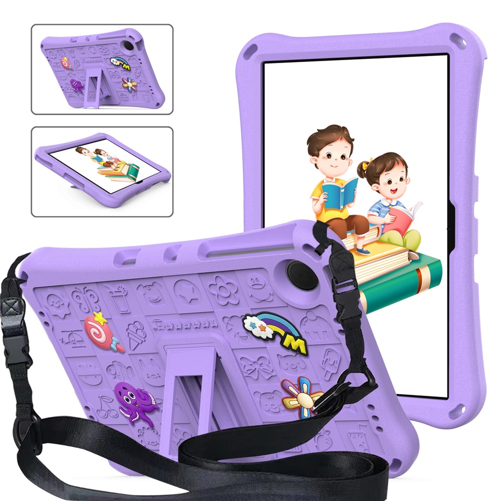 Samsung Galaxy Tab A11 Plus / A9 Plus Skal EVA Kickstand Lila