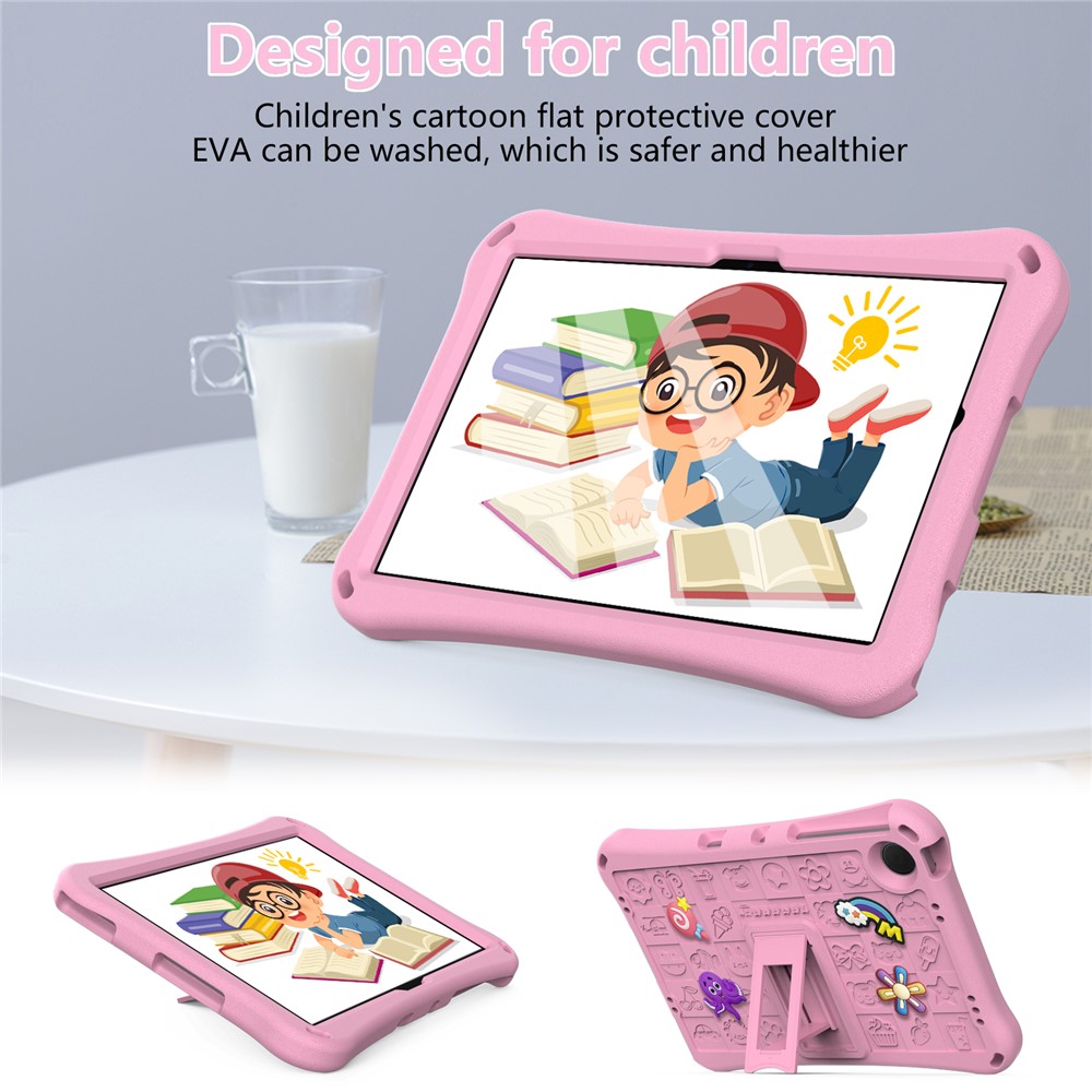  Samsung Galaxy Tab A11 Plus / A9 Plus Skal EVA Kickstand Rosa