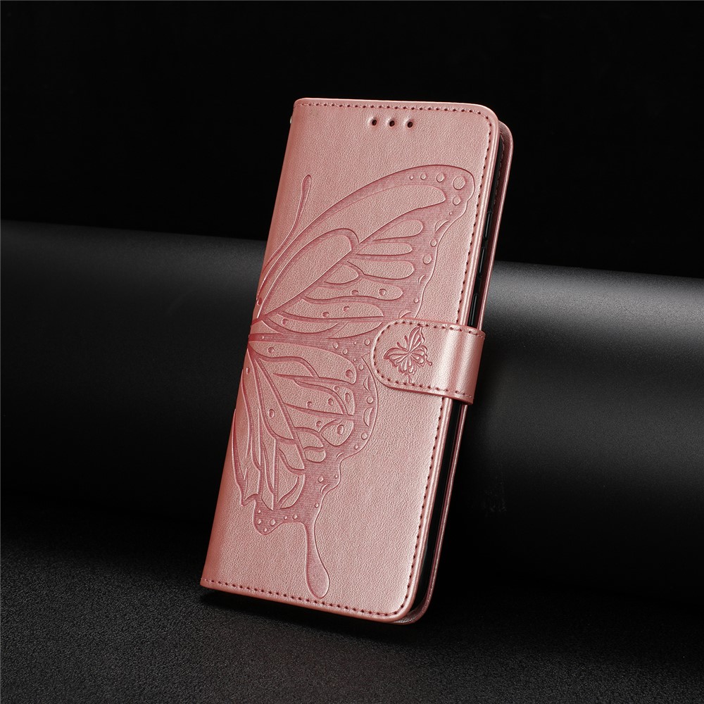  Xiaomi 15T Pro Fodral Med Fjäril Tryck Roséguld