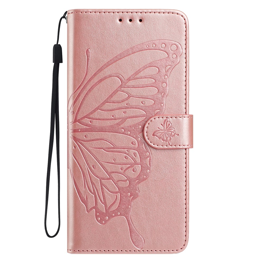  Xiaomi 15T Pro Fodral Med Fjäril Tryck Roséguld