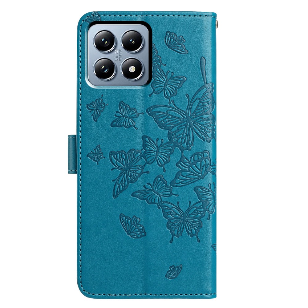  Xiaomi 15T Pro Fodral Med Fjäril Tryck Blå