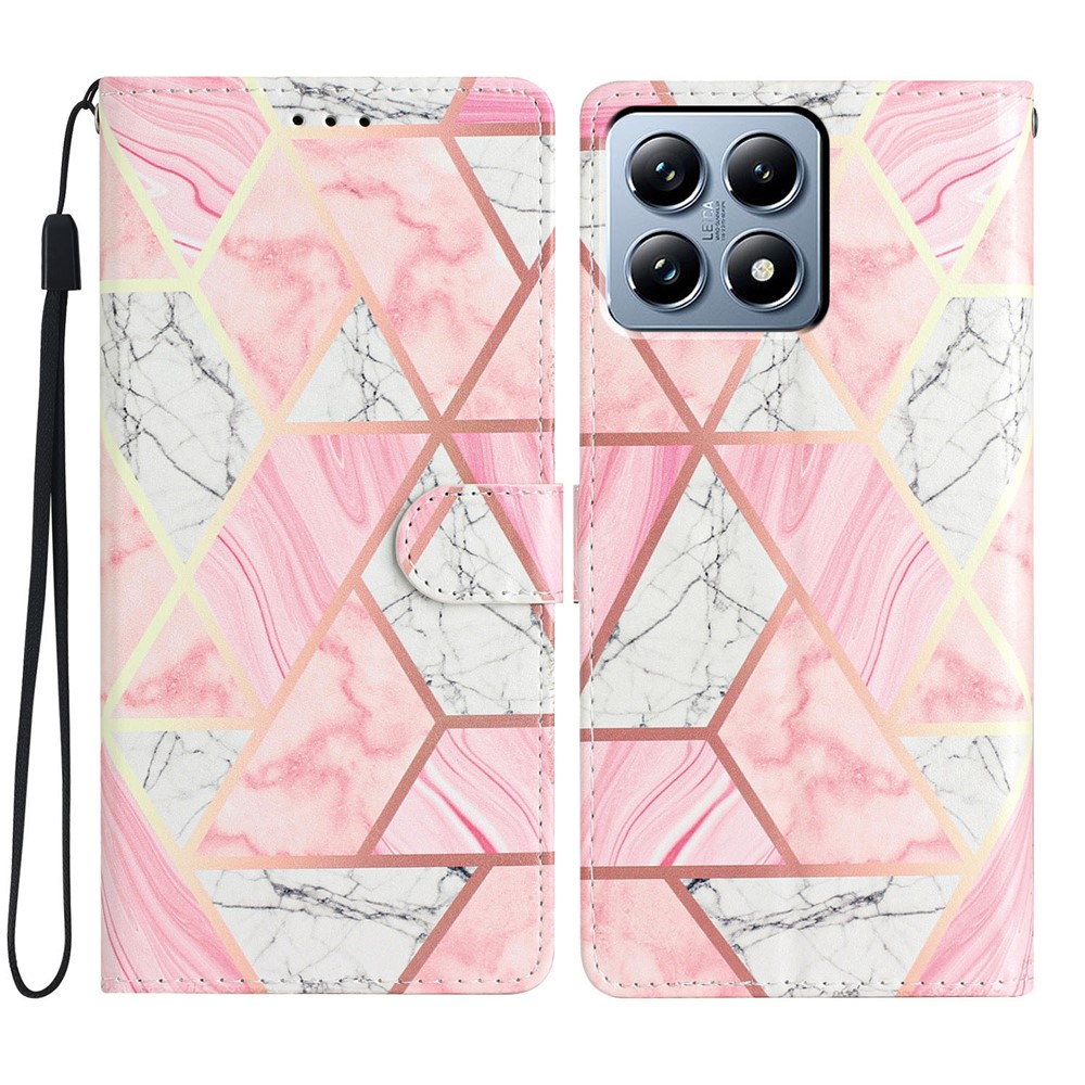  Xiaomi 15T Fodral Med Marmor Tryck Rosa