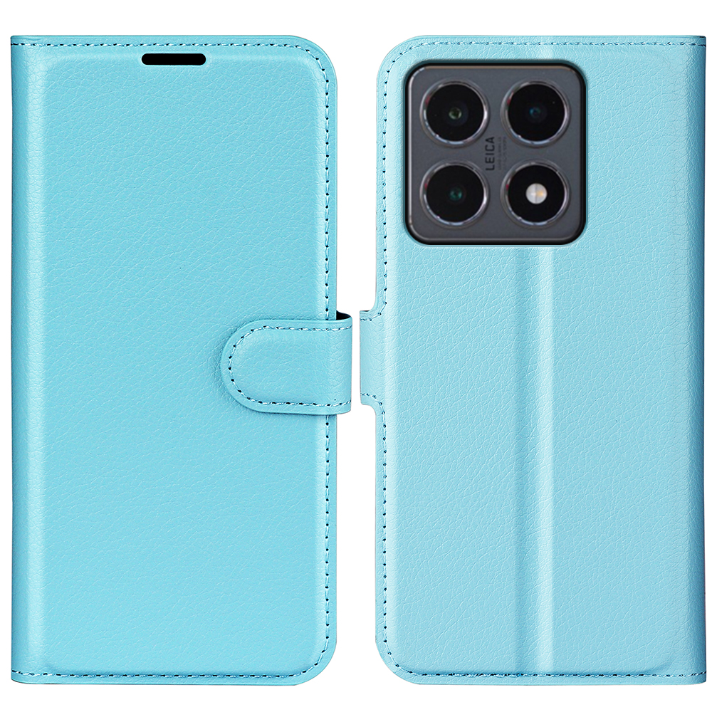 Xiaomi 15T Fodral Litchi Läder Blå