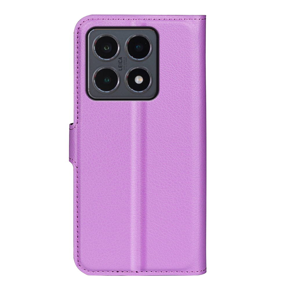  Xiaomi 15T Fodral Litchi Läder Lila