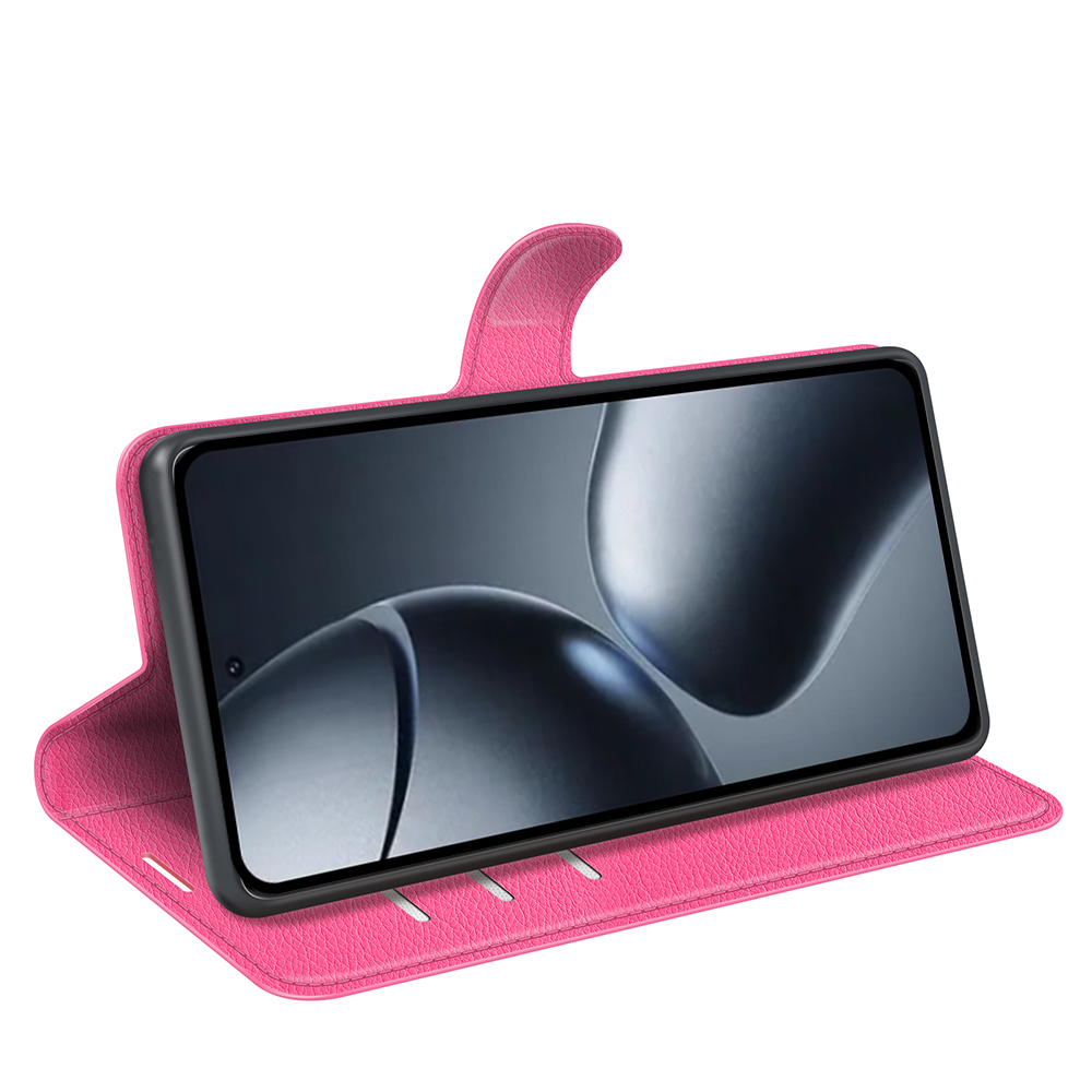  Xiaomi 15T Fodral Litchi Läder Rosa
