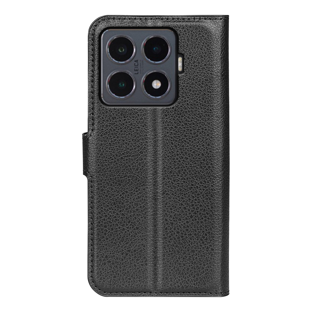  Xiaomi 15T Pro Fodral Litchi Läder Svart
