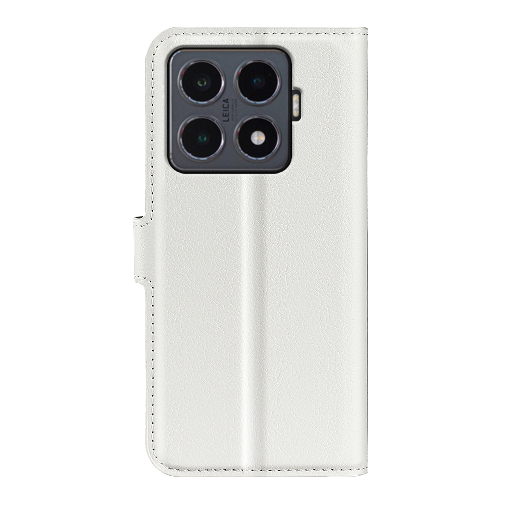  Xiaomi 15T Pro Fodral Litchi Läder Vit