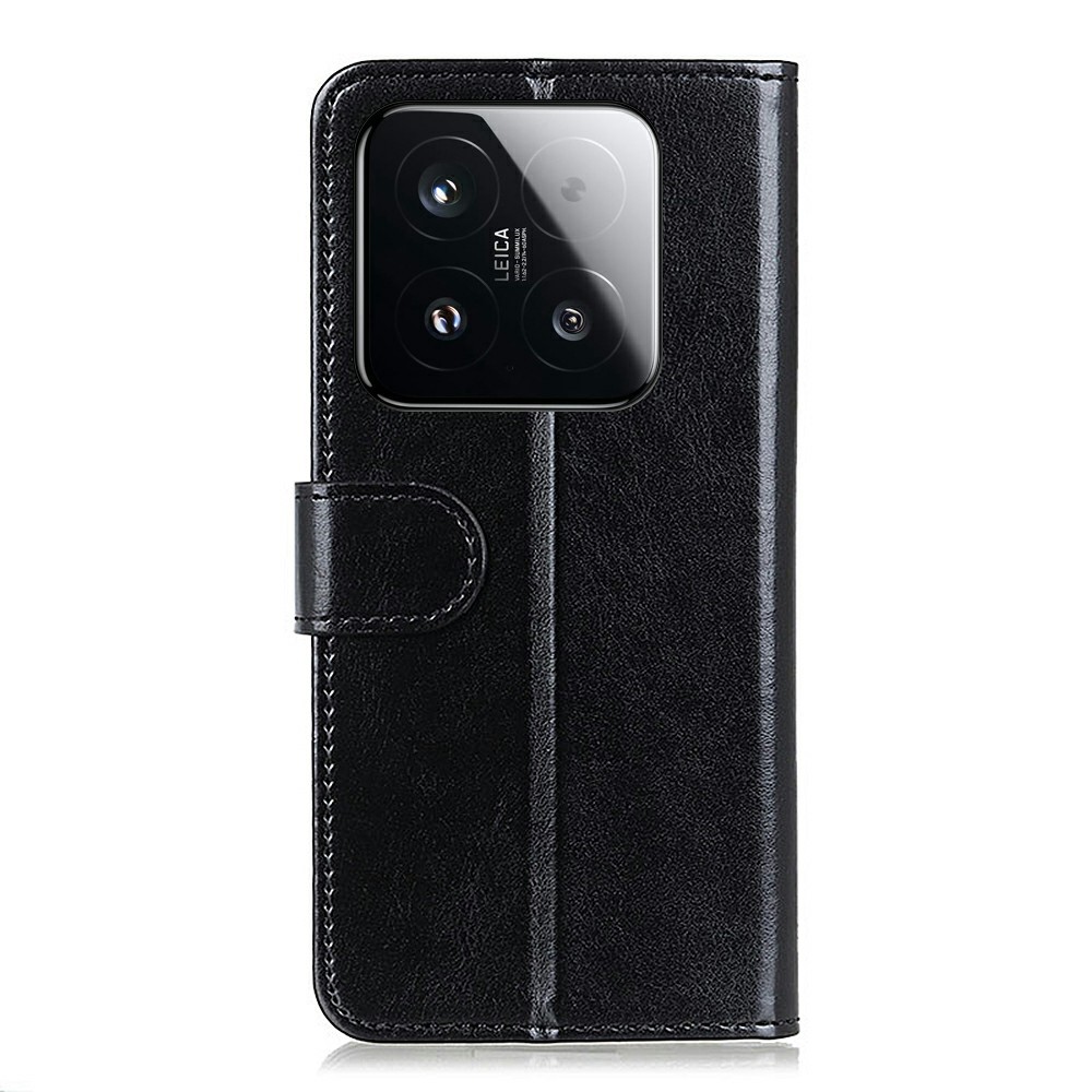  Xiaomi 15T Fodral Crazy Horse Läder Svart