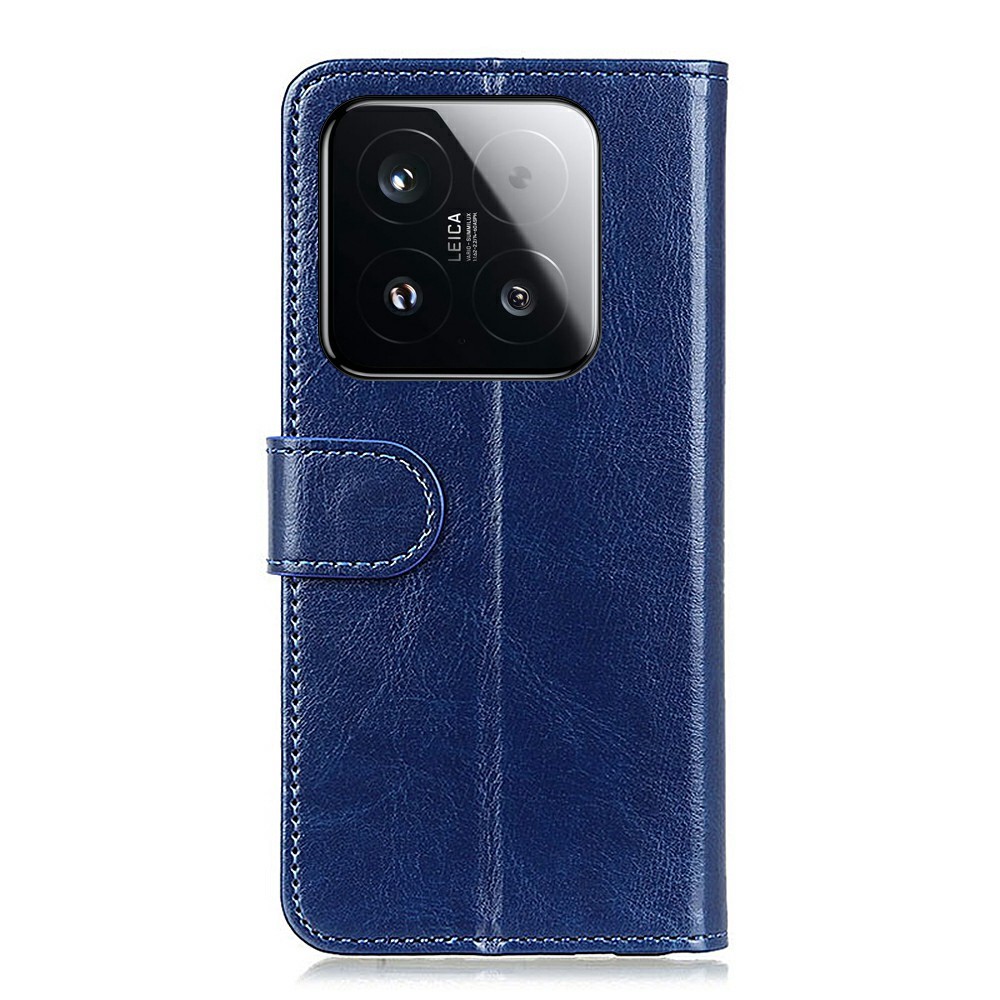  Xiaomi 15T Fodral Crazy Horse Läder Blå