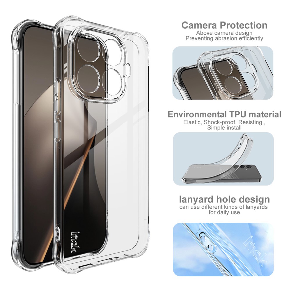 IMAK IMAK Xiaomi 15T Pro Skal Airbag Shockproof Transparent