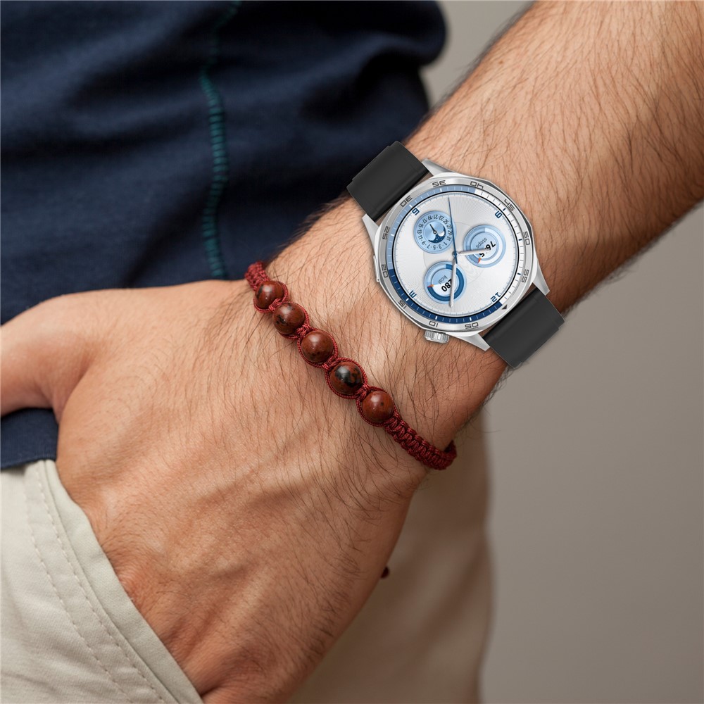  Klockarmband 22 mm Quick Release Silikon Svart