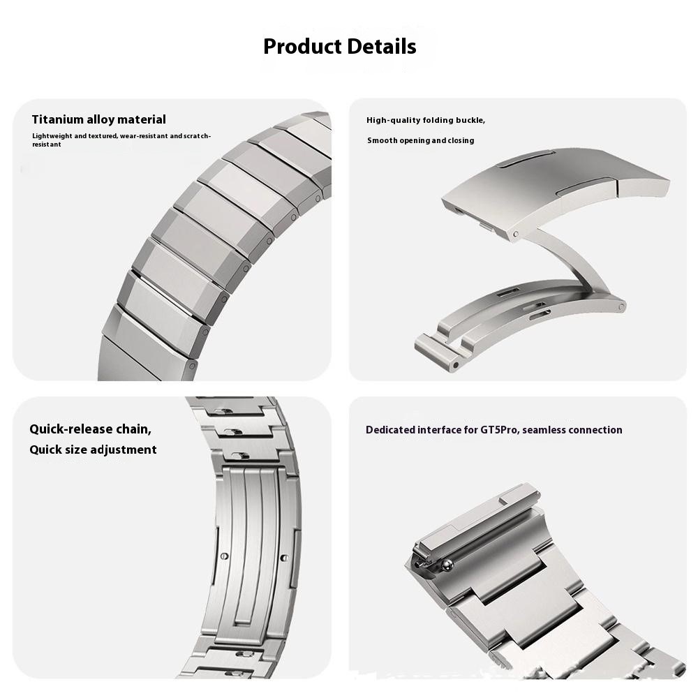  Huawei Watch GT 6 46 mm Armband Rostfritt Stål Silver