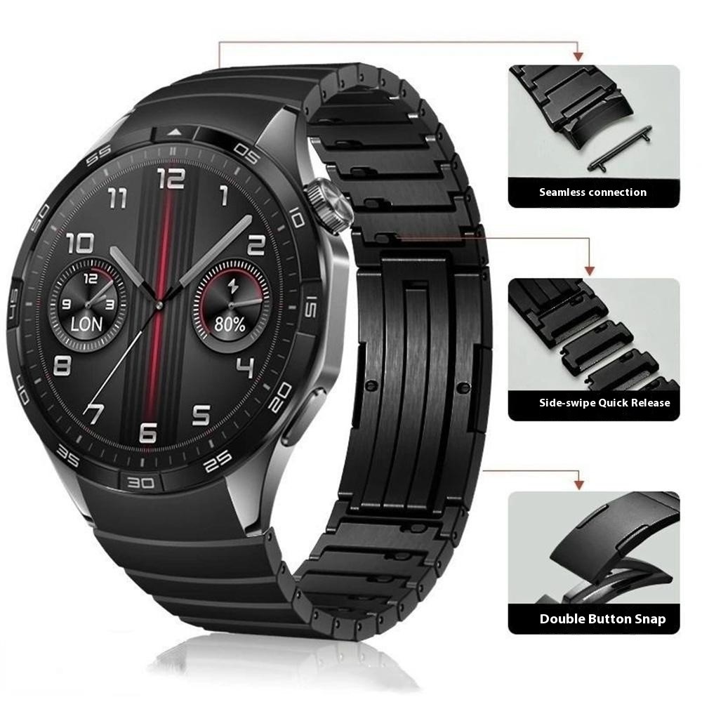  Huawei Watch GT 6 46 mm Armband Rostfritt Stål Svart