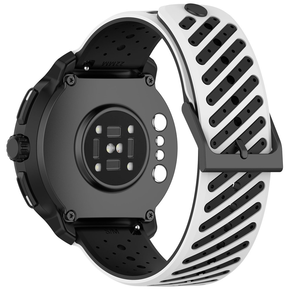  Klockarmband 22 mm Quick Release Silikon Vit / Svart