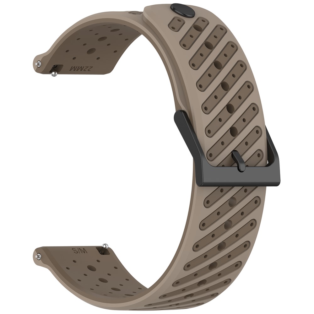 Klockarmband 22 mm Quick Release Silikon Brun