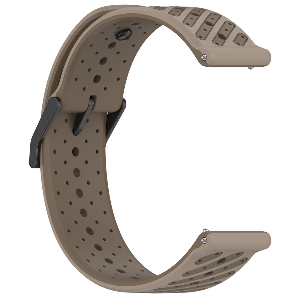  Klockarmband 22 mm Quick Release Silikon Brun