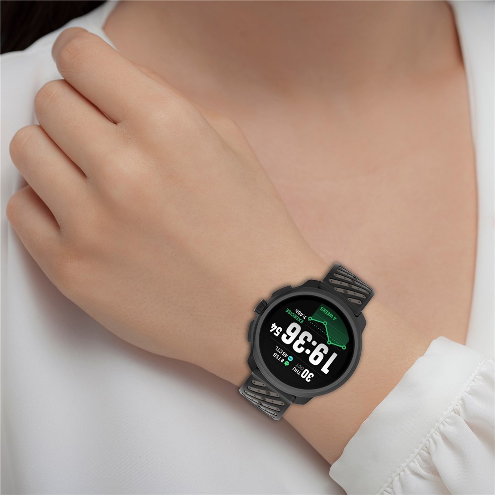  Klockarmband 22 mm Quick Release Silikon Brun