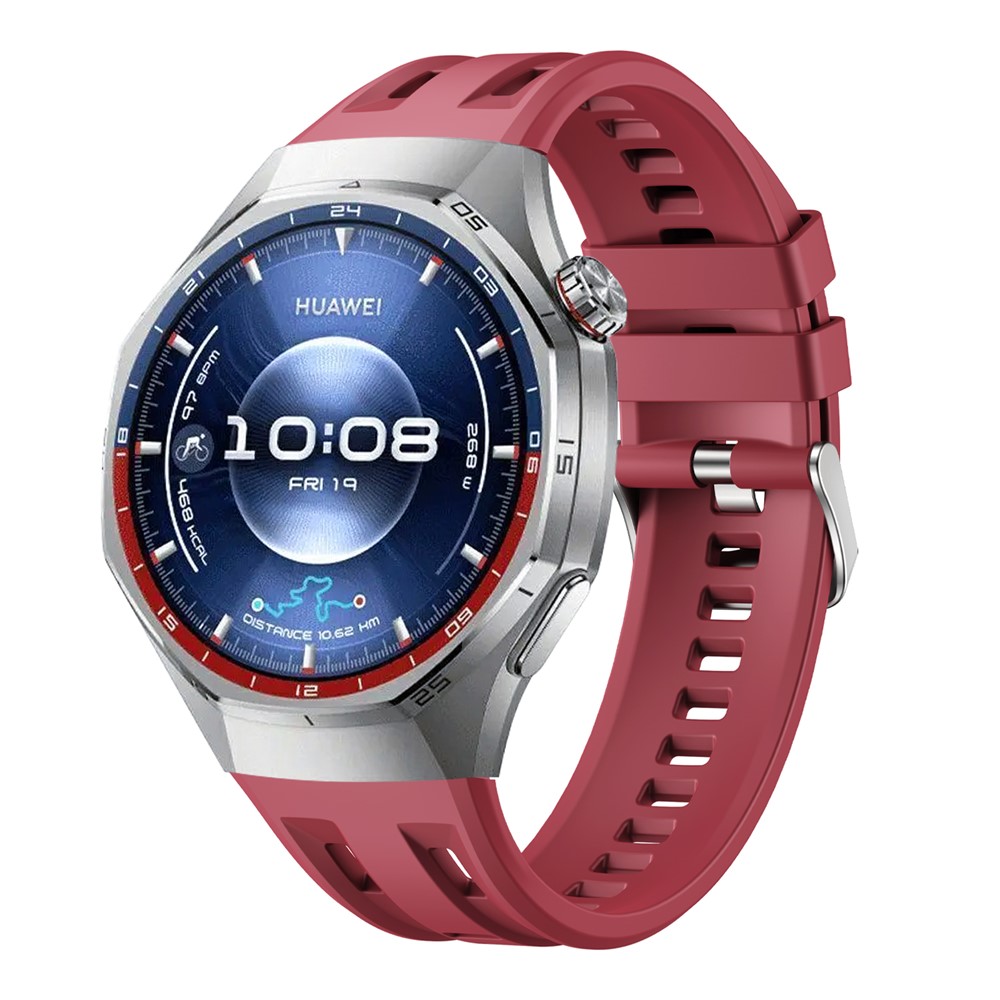  Huawei Watch GT 6 Pro 46 mm Armband FlexSilicone Vinröd